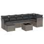 Set de sofás de jardín 8 pzas y cojines ratán sintético gris de , Conjuntos de jardín - Ref: Foro24-3263208, Precio: 542,36 €...