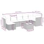 Set de sofás de jardín 8 pzas y cojines ratán sintético gris de , Conjuntos de jardín - Ref: Foro24-3263208, Precio: 533,88 €...