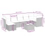 Set de sofás de jardín 8 pzas y cojines ratán sintético gris de , Conjuntos de jardín - Ref: Foro24-3263208, Precio: 542,36 €...