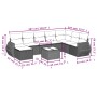 Set de sofás de jardín 8 pzas y cojines ratán sintético gris de , Conjuntos de jardín - Ref: Foro24-3254099, Precio: 552,79 €...