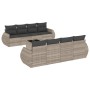 Set muebles jardín 9 pzas y cojines ratán sintético gris claro de , Conjuntos de jardín - Ref: Foro24-3253489, Precio: 697,12...
