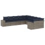 Set sofás jardín 10 pzas con cojines ratán sintético gris claro de , Conjuntos de jardín - Ref: Foro24-3255449, Precio: 707,3...