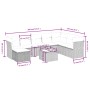 Set muebles jardín 9 pzas y cojines ratán sintético gris claro de , Conjuntos de jardín - Ref: Foro24-3263288, Precio: 597,10...