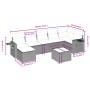 Set de sofás de jardín 8 pzas y cojines ratán sintético gris de , Conjuntos de jardín - Ref: Foro24-3263828, Precio: 540,59 €...