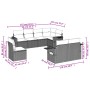 Set de sofás de jardín 8 pzas y cojines ratán sintético gris de , Conjuntos de jardín - Ref: Foro24-3220441, Precio: 596,22 €...