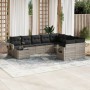 Set sofás jardín 10 pzas con cojines ratán sintético gris claro de , Conjuntos de jardín - Ref: Foro24-3220661, Precio: 660,5...