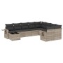 Set sofás jardín 10 pzas con cojines ratán sintético gris claro de , Conjuntos de jardín - Ref: Foro24-3220661, Precio: 660,5...