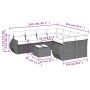 Set muebles jardín 9 pzas y cojines ratán sintético gris claro de , Conjuntos de jardín - Ref: Foro24-3221161, Precio: 638,78...