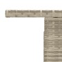 Mesa jardín superficie vidrio ratán PE gris claro 100x55x73 cm de , Mesas de jardín - Ref: Foro24-366183, Precio: 116,79 €, D...