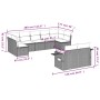 Set muebles jardín 9 pzas y cojines ratán sintético gris claro de , Conjuntos de jardín - Ref: Foro24-3220621, Precio: 610,35...