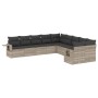 Set sofás jardín 10 pzas con cojines ratán sintético gris claro de , Conjuntos de jardín - Ref: Foro24-3220711, Precio: 700,9...
