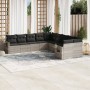 Set sofás jardín 10 pzas con cojines ratán sintético gris claro de , Conjuntos de jardín - Ref: Foro24-3253049, Precio: 693,1...