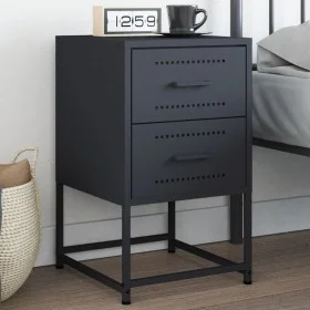 Mesita de noche acero gris antracita 36x39x60,5 cm by , Nightstands - Ref: Foro24-846462, Price: 73,22 €, Discount: %
