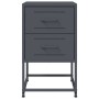 Mesita de noche acero gris antracita 36x39x60,5 cm de , Mesitas de noche - Ref: Foro24-846462, Precio: 74,33 €, Descuento: %