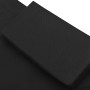 Tumbona de jardín con toldo y cojines negro de vidaXL, Camas para exteriores - Ref: Foro24-313521, Precio: 133,03 €, Descuent...