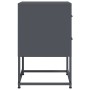 Mesita de noche acero gris antracita 36x39x60,5 cm de , Mesitas de noche - Ref: Foro24-846462, Precio: 74,33 €, Descuento: %