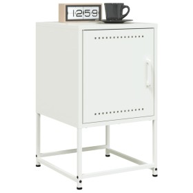 Mesitas de noche 2 unidades acero blanco 36x39x60,5 cm de , Mesitas de noche - Ref: Foro24-846457, Precio: 69,90 €, Descuento: %