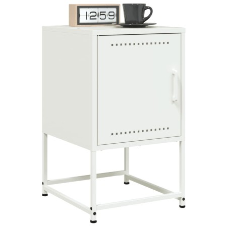 Mesitas de noche 2 unidades acero blanco 36x39x60,5 cm de , Mesitas de noche - Ref: Foro24-846457, Precio: 69,90 €, Descuento: %
