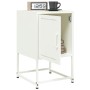 Mesitas de noche 2 unidades acero blanco 36x39x60,5 cm de , Mesitas de noche - Ref: Foro24-846457, Precio: 69,90 €, Descuento: %