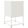 Mesitas de noche 2 unidades acero blanco 36x39x60,5 cm de , Mesitas de noche - Ref: Foro24-846457, Precio: 69,90 €, Descuento: %