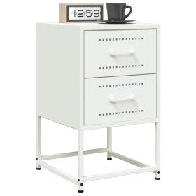 Mesitas de noche 2 unidades acero blanco 36x39x60,5 cm de , Mesitas de noche - Ref: Foro24-846469, Precio: 93,81 €, Descuento: %