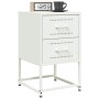 Mesitas de noche 2 unidades acero blanco 36x39x60,5 cm de , Mesitas de noche - Ref: Foro24-846469, Precio: 93,81 €, Descuento: %