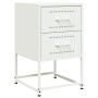Mesitas de noche 2 unidades acero blanco 36x39x60,5 cm de , Mesitas de noche - Ref: Foro24-846469, Precio: 93,81 €, Descuento: %
