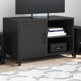 Mueble de TV acero negro 68x39x43,5 cm de , Muebles TV - Ref: Foro24-846668, Precio: 67,65 €, Descuento: %