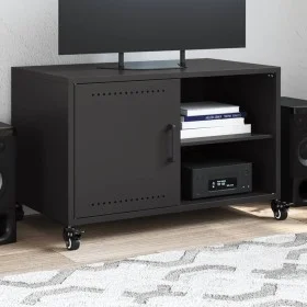 Mueble de TV acero negro 68x39x43,5 cm de , Muebles TV - Ref: Foro24-846668, Precio: 53,53 €, Descuento: %