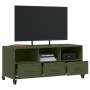 Mueble de TV de acero verde oliva 100,5x39x43,5 cm de , Muebles TV - Ref: Foro24-846696, Precio: 119,08 €, Descuento: %