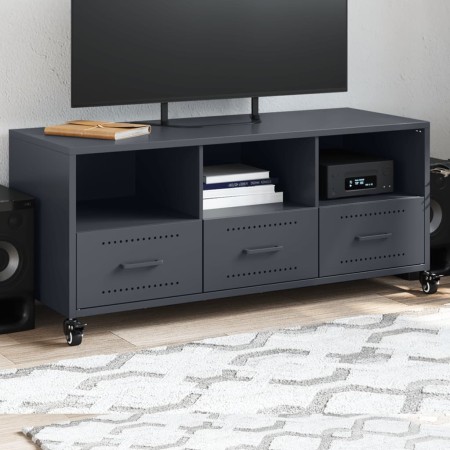 Mueble de TV acero gris antracita 100,5x39x43,5 cm de , Muebles TV - Ref: Foro24-846694, Precio: 87,73 €, Descuento: %