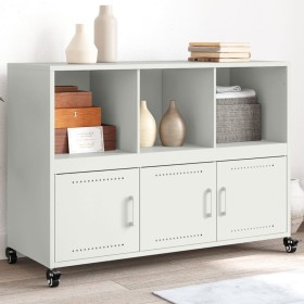 Aparador de acero blanco 100,5x39x72 cm de , Aparadores - Ref: Foro24-846739, Precio: 126,03 €, Descuento: %
