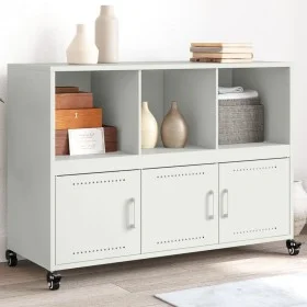 Aparador de acero blanco 100,5x39x72 cm de , Aparadores - Ref: Foro24-846739, Precio: 124,44 €, Descuento: %
