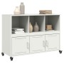 Aparador de acero blanco 100,5x39x72 cm de , Aparadores - Ref: Foro24-846739, Precio: 126,03 €, Descuento: %