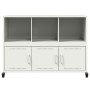Aparador de acero blanco 100,5x39x72 cm de , Aparadores - Ref: Foro24-846739, Precio: 126,03 €, Descuento: %