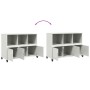 Aparador de acero blanco 100,5x39x72 cm de , Aparadores - Ref: Foro24-846739, Precio: 126,03 €, Descuento: %