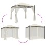 Cenador con paredes de malla acero crema 2,93x2,93 m de , Carpas y cenadores - Ref: Foro24-368434, Precio: 307,42 €, Descuent...