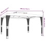 Cenador con doble techo acero gris antracita 3,98x2,98 m de , Carpas y cenadores - Ref: Foro24-368443, Precio: 300,71 €, Desc...