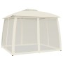 Cenador de doble techo paredes de malla acero crema 2,93x2,93 m de , Carpas y cenadores - Ref: Foro24-368448, Precio: 239,39 ...