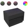 Mesa de centro con Infinity LED negro 70x50x50 cm de , Mesas de centro - Ref: Foro24-847659, Precio: 101,74 €, Descuento: %