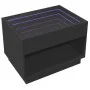 Mesa de centro con Infinity LED negro 70x50x50 cm de , Mesas de centro - Ref: Foro24-847659, Precio: 101,74 €, Descuento: %