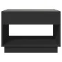 Mesa de centro con Infinity LED negro 70x50x50 cm de , Mesas de centro - Ref: Foro24-847659, Precio: 101,74 €, Descuento: %