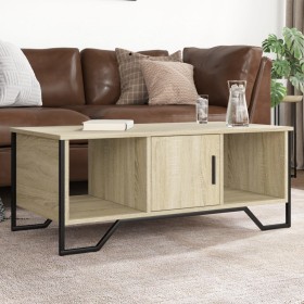 Mesa de centro madera de ingeniería roble Sonoma 100x51x40 cm de , Mesas de centro - Ref: Foro24-848490, Precio: 73,71 €, Des...