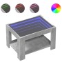 Mesa de centro y LED madera ingeniería gris hormigón 73x53x45cm de , Mesas de centro - Ref: Foro24-847549, Precio: 102,22 €, ...