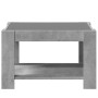 Mesa de centro y LED madera ingeniería gris hormigón 73x53x45cm de , Mesas de centro - Ref: Foro24-847549, Precio: 102,22 €, ...