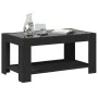 Mesa de centro con LED madera de ingeniería negro 93x53x45 cm de , Mesas de centro - Ref: Foro24-847554, Precio: 139,78 €, De...
