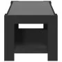 Mesa de centro con LED madera de ingeniería negro 93x53x45 cm de , Mesas de centro - Ref: Foro24-847554, Precio: 139,78 €, De...