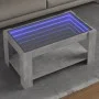Mesa de centro y LED madera ingeniería gris hormigón 93x53x45cm de , Mesas de centro - Ref: Foro24-847556, Precio: 135,33 €, ...