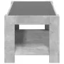 Mesa de centro y LED madera ingeniería gris hormigón 93x53x45cm de , Mesas de centro - Ref: Foro24-847556, Precio: 135,33 €, ...