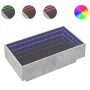 Mesa de centro y LED madera ingeniería gris hormigón 90x50x30cm by , Coffee table - Ref: Foro24-847521, Price: 138,80 €, Disc...